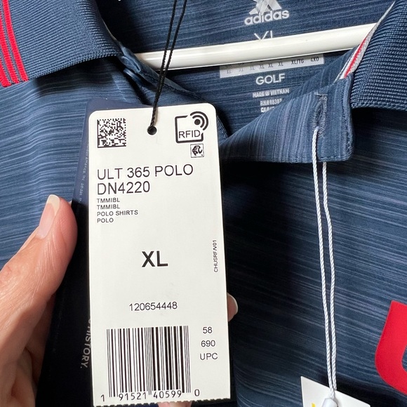 NWT Men’s Adidas Golf USA Polo - Picture 3 of 6